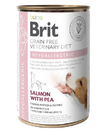 BRIT Veterinary Diet Hypoallergenic Lõhe ja hernes 400 g
