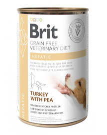 BRIT Veterinary Diet Hepatic Turkey&Pea 400 g