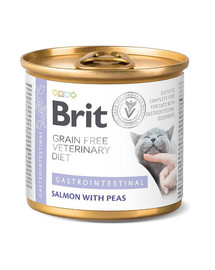 BRIT Veterinary Diet Gastrointestinal Lammas ja hernes kassidele 200 g
