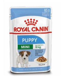 ROYAL CANIN Mini puppy 48x85 g märgtoit kastmes kuni 10 kuu vanustele kutsikatele, väikestele tõugudele