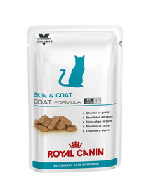 ROYAL CANIN Cat Skin & Coat  24 x 85 g märgtoit täiskasvanud kassidele, kellel on tundlik nahk