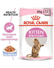 ROYAL CANIN Kitten Steriliseeritud tarretises 48 x 85 g