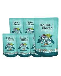 DOLINA NOTECI Superfood forelli ja tuunikala märja kassitoidu 10x85 g