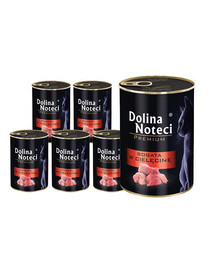 DOLINA NOTECI Premium rikkalikult vasikaliha täiskasvanud kassidele 12x400 g