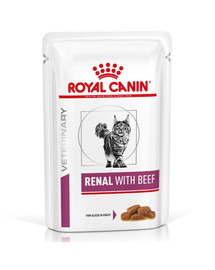 ROYAL CANIN Renal Feline veiseliha 48 x 85 g märgtoit kroonilise neerupuudulikkusega kassidele