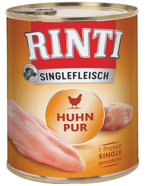 RINTI Singlefleisch Chicken Pure 12 x 400 g monoproteiiniga kanalihaga