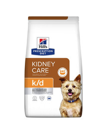HILL'S Prescription Diet k/d Canine 24 kg (2 x 12 kg) toit täiskasvanud koertele, kes kannatavad neerupuudulikkuse all.