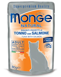 MONGE Buste Cat  Tuunikala lõhega 80 g