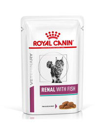 ROYAL CANIN Renal Feline Fish 48 x 85 g märgtoit kroonilise neerupuudulikkusega kassidele