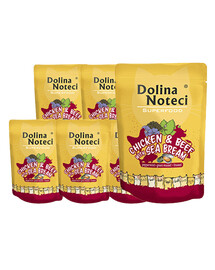 DOLINA NOTECI Superfood kana, veiseliha, turskala märgtoit kassidele 10x85g