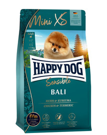 HAPPY DOG MiniXS Bali 2.6 (2 x 1,3 kg) väikestele ja minikoertele koertele.