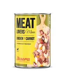 JOSERA Meatlovers Menu Kanalihga porganditega 400 g