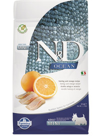 FARMINA N&D Ocean canine Heeringas ja oranž Adult Mini täiskasvanud väikest tõugu koertele 800 g