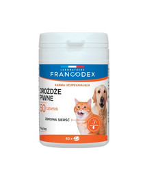 FRANCODEX õllepärm koertele ja kassidele 60 tabletti