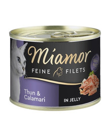 MIAMOR Feline Filets Tuunikala ja kalmaar tarretises 185 g