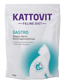 KATTOVIT Feline Diet Gastro 400 g 2+1 TASUTA Täisväärtuslik dieettoit täiskasvanud kassidele.