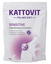 KATTOVIT Feline Diet Sensitive 400 g 2+1 Tasuta tundlikele kassidele, kes kannatavad teatud toiduallergiate