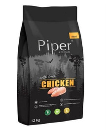 PIPER koerte kuivtoit kanaga 12 kg