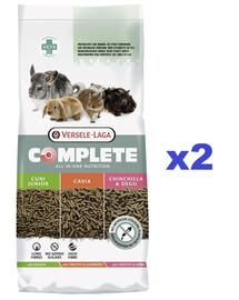 VERSELE-LAGA Chinchilla&Degu Complete 16 kg (2 x 8 kg) ekstrudaat tšintšillide ja geriljade jaoks