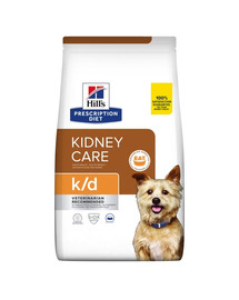 HILL'S Prescripition Diet Canine k/d 4 kg neerufunktsioone, stimuleerida söögiisu ja suurendada toidu tarbimist. kanalihaga