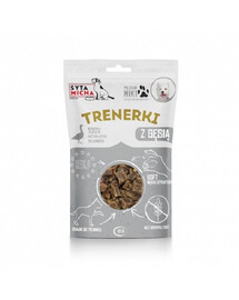 SYTA MICHA Treningówki z gęsią dla psa 80g