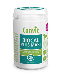 CANVIT Biocal Plus Maxi koertele 230g Kaltsium, fosfor ja kollageen, mis toetavad luude kasvu, arengut ja taastumist.