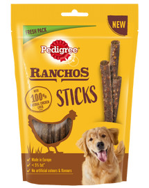 PEDIGREE Ranchos Sticks 60 g kanamaksast koeratoidud