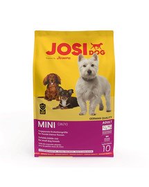 JOSERA JosiDog Mini 10kg Kuivtoit täiskasvanud väikest tõugu koertele.
