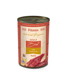 FITMIN Dog Nutritional Programme Tin Beef with lindseed oil   400g veiseliha linaseemneõliga
