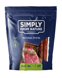 SIMPLY FROM NATURE Nature Sticks with beef naturaalsed maiuspalad veiselihaga 3 tk