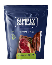 SIMPLY FROM NATURE Nature Sticks with wild boar naturaalsed maiuspalad metssealihaga 3 tk