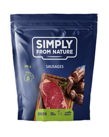 SIMPLY FROM NATURE Sausages with deer vorstid naturaalsed maiuspalad hirvelihaga 300 g