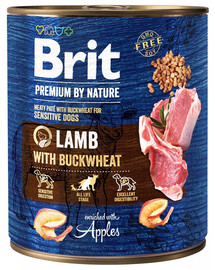 BRIT Premium by Nature 800 g lambaliha ja tatraga märgtoit koertele