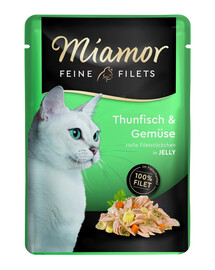 MIAMOR Feine  Filets tuńczyk  z warzywami saszetka 12x100 g