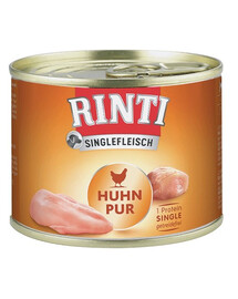 RINTI Singlefleisch Chicken Pure 12x185 g monoproteiini kana