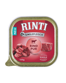 RINTI Singlefleisch Beef veiseliha riisiga 400 g + 1 tasuta