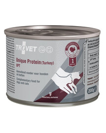 TROVET Unique Protein Turkey UPT koertele ja kassidele kalkun 12x200 g