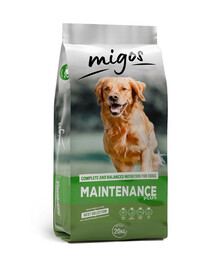 MIGOS Maintenance Plus 20 kg madala aktiivsusega vitamiinidega koertele