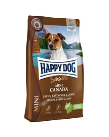 HAPPY DOG Sensible Mini Canada 4kg lõhe, küülik ja lambaliha väikest tõugu koertele
