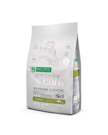 NATURES PROTECTION Superior Care White Dogs Grain Free White Fish Junior Small and Mini Breeds 10 kg valge kalaga väikest tõugu valge karvkattega kutsikatele
