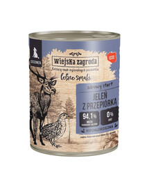 WIEJSKA ZAGRODA Forest Flavours Deer with quail 800 g kutsikatele
