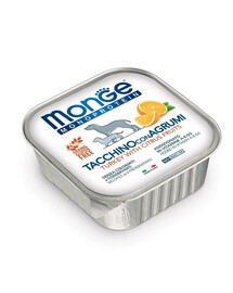 MONGE Fruit Dog Monoprotein Kalkun apelsiniga 150 g