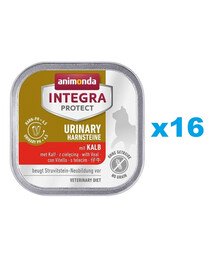 ANIMONDA Integra Protect Urinary Struvit with Veal 16x100 g vasikalihaga