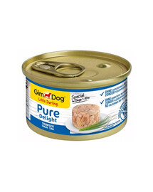 GIMDOG Pure Delight Tuna 85 g Tuunikala täiskasvanud väikest tõugu koertele