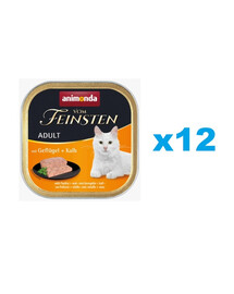 ANIMONDA Vom Feinsten Adult kodulinnu- ja vasikalihaga 12x100 g