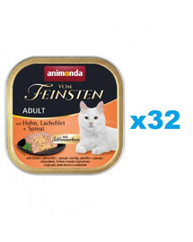 ANIMONDA Vom Feinsten Pate kana, lõhe ja spinat 32x100g