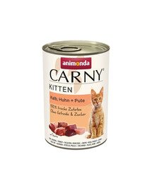 ANIMONDA Carny Kitten Veal&Chicken&Turkey 400 g vasika-, kana- ja kalkuniliha kassipoegadele