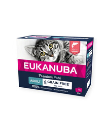 EUKANUBA Grain Free Adult paste Lõhe 12 x 85 g