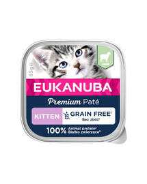 EUKANUBA Grain Free Kitten Kassipoegade pasteet Lambaliha 16 x 85 g