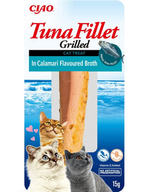INABA Tuna fillet in calamari  broth 15g filtuunikala etouffee kalmaarimaitselises puljongis